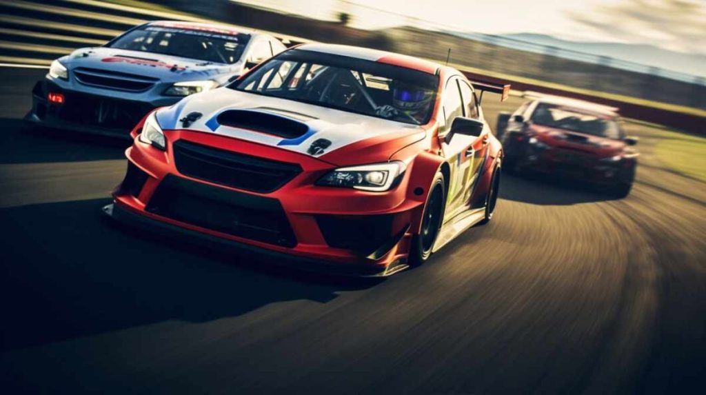 Action-packed rally sports event featuring drivers navigating challenging terrains in high-performance rally cars, with co-drivers providing navigation and guidance.