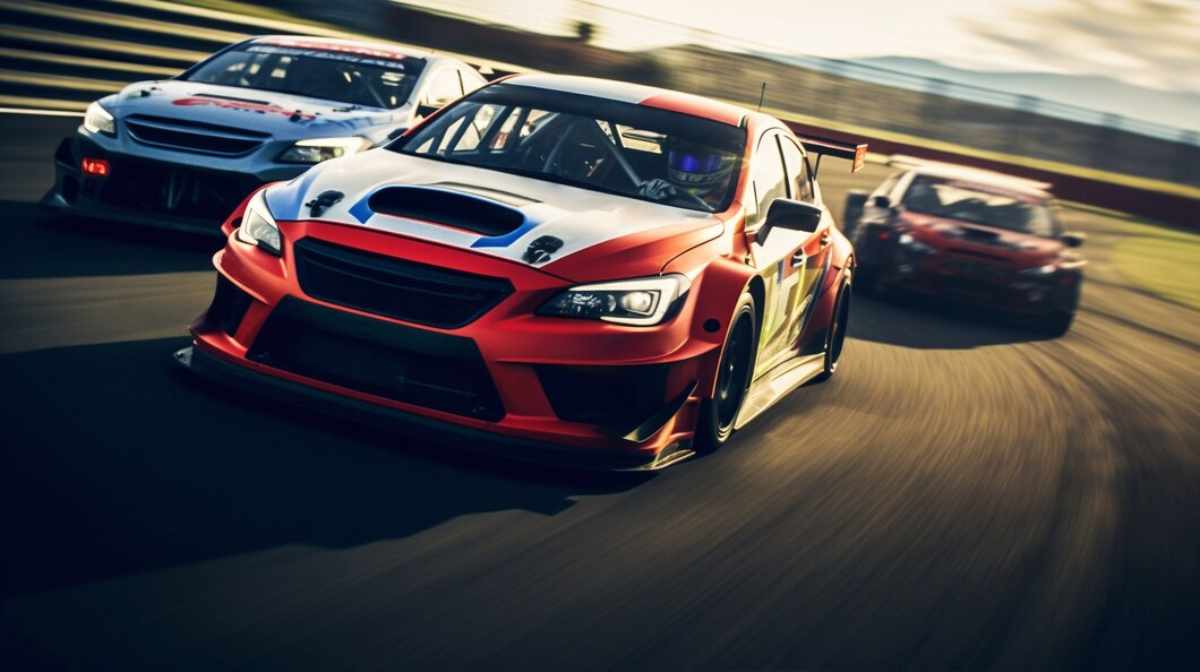 Action-packed rally sports event featuring drivers navigating challenging terrains in high-performance rally cars, with co-drivers providing navigation and guidance.