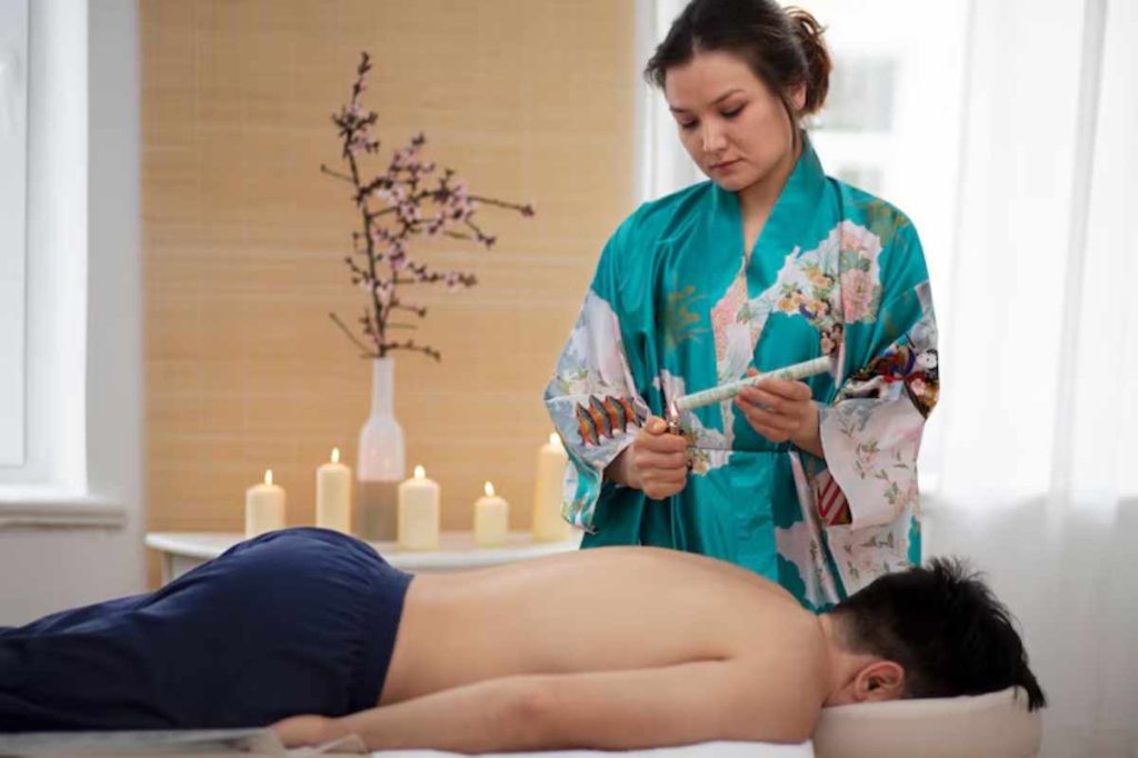 Asian Massage Session - "A peaceful and relaxing Asian massage session focusing on stress relief."