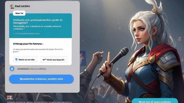 "User chatting in an online roleplay chat room on a laptop"